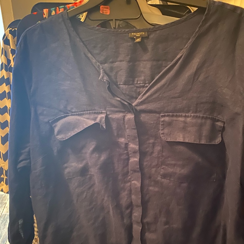 Talbots Casual 3/4 sleeve top!